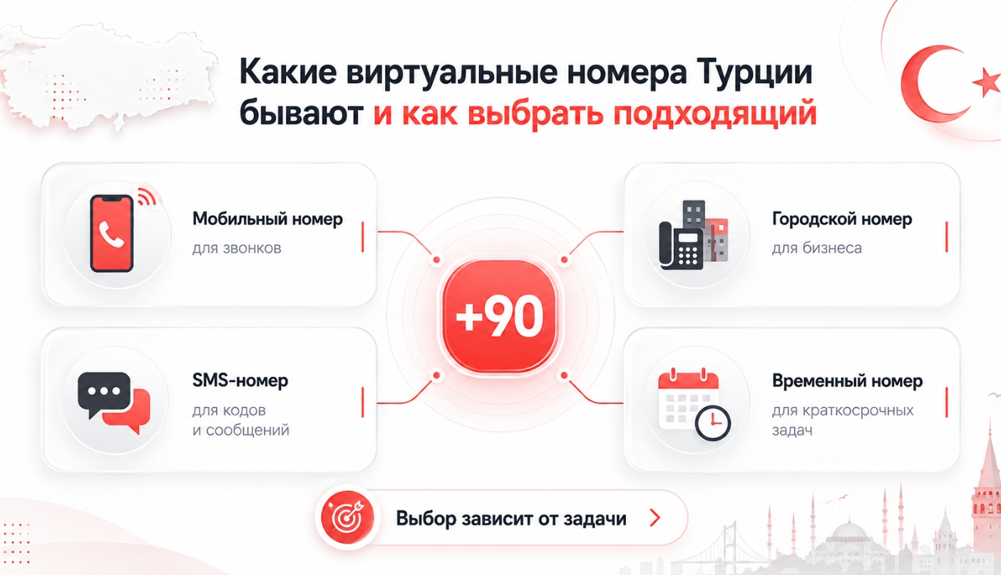 Какие виртуальные номера Турции бывают и как выбрать подходящий