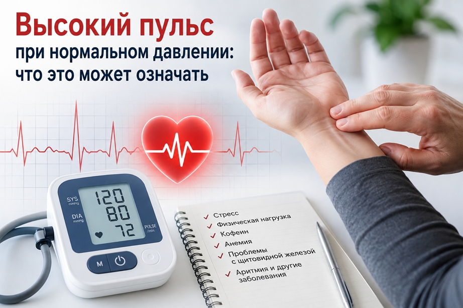 Высокий пульс при нормальном давлении