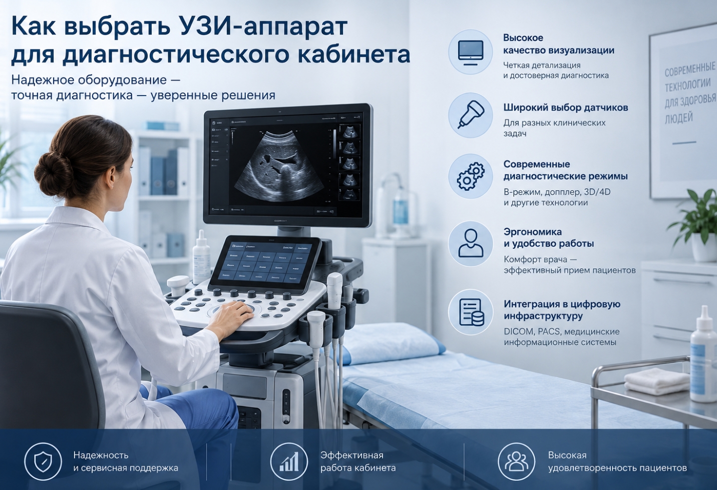 Как выбрать УЗИ-аппарат для диагностического кабинета