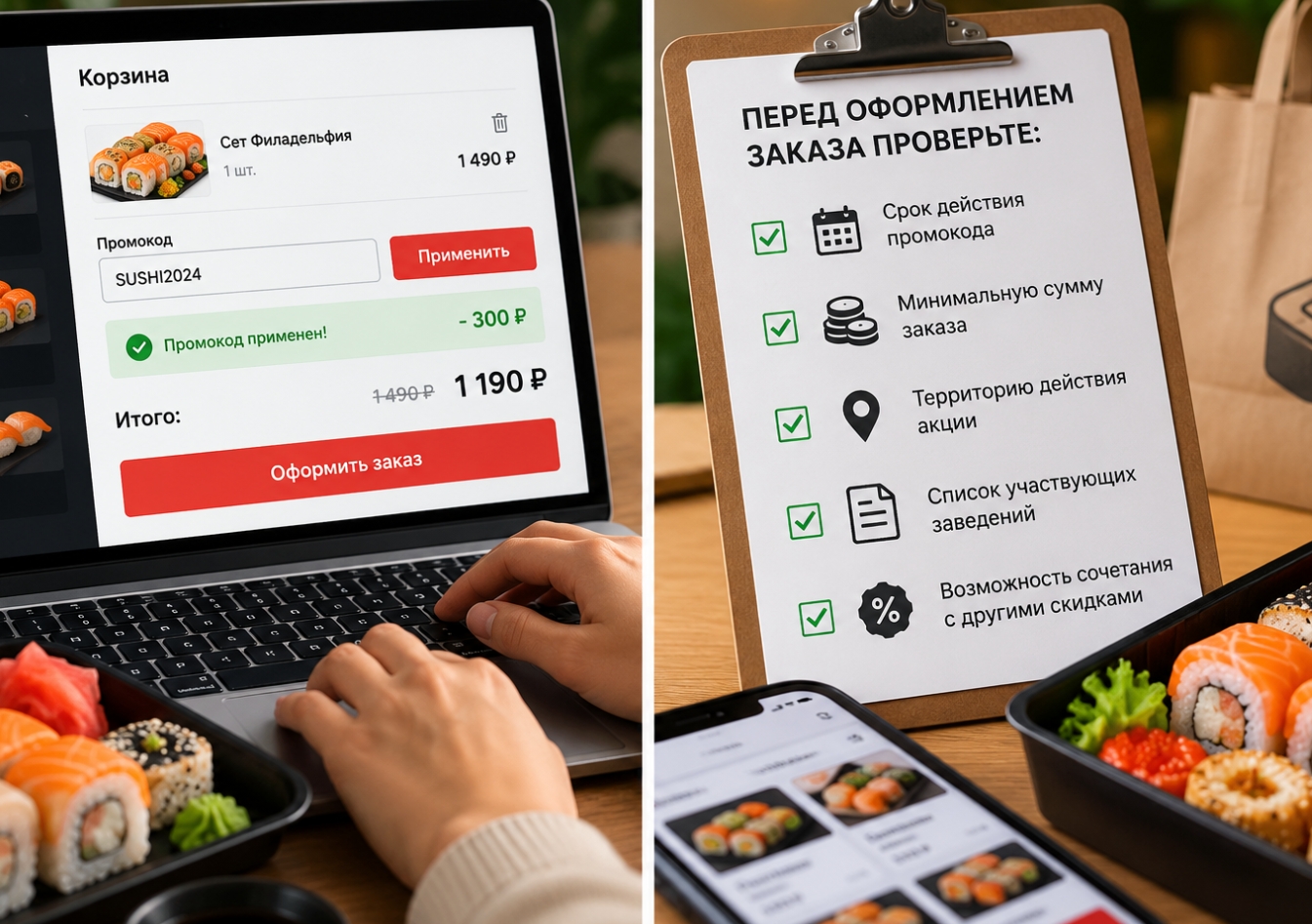 На что обратить внимание перед оформлением заказа