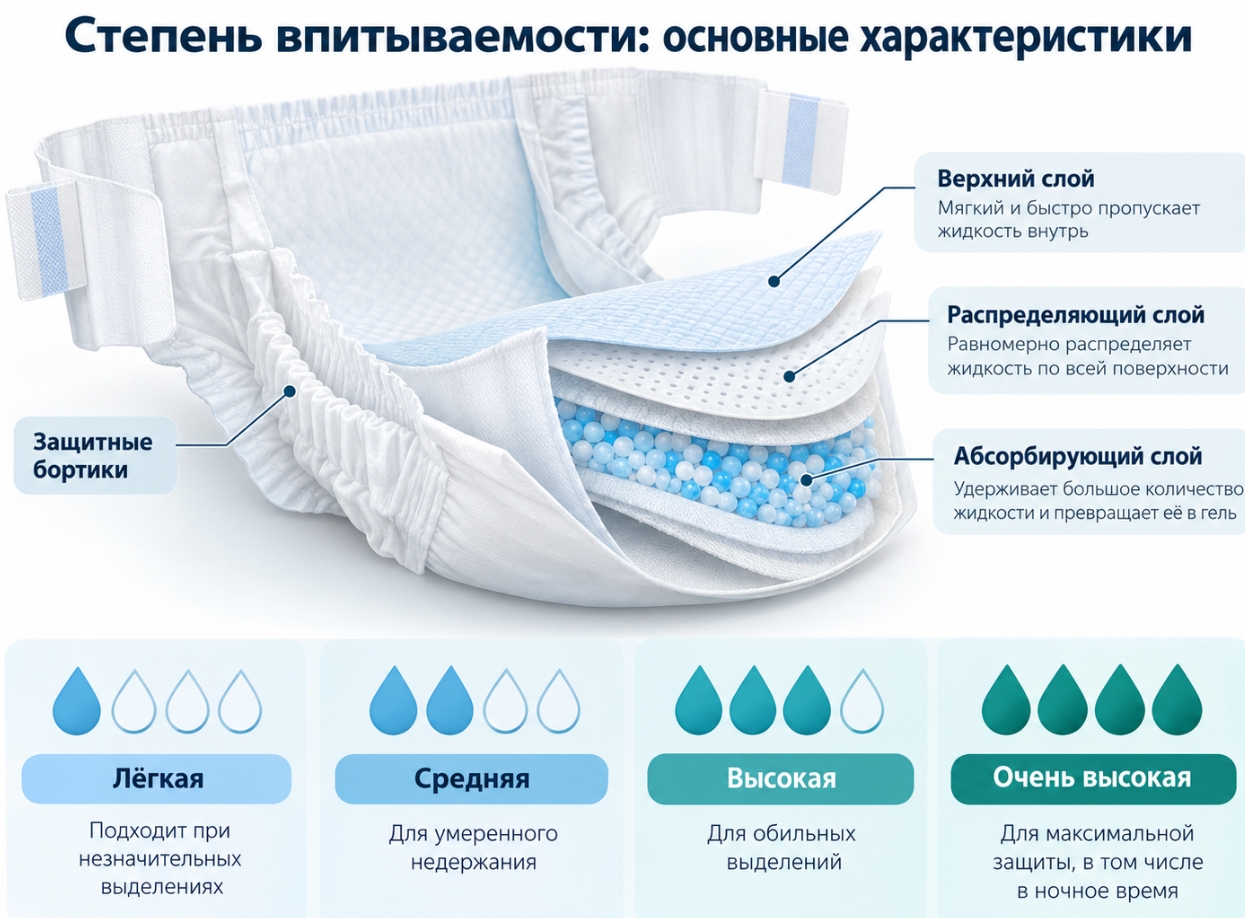 Степень впитываемости: основные характеристики